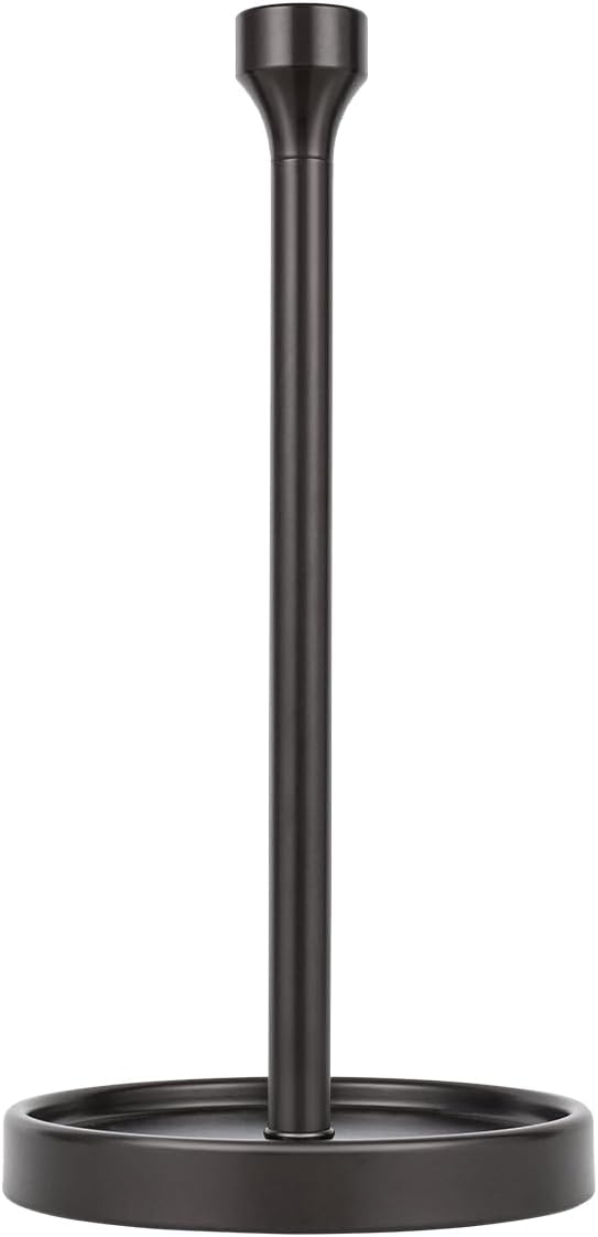 Ivilon Countertop Paper Towel Holder - Modern Bell End Minimalist Design - Color Oil Rubbed Bronze