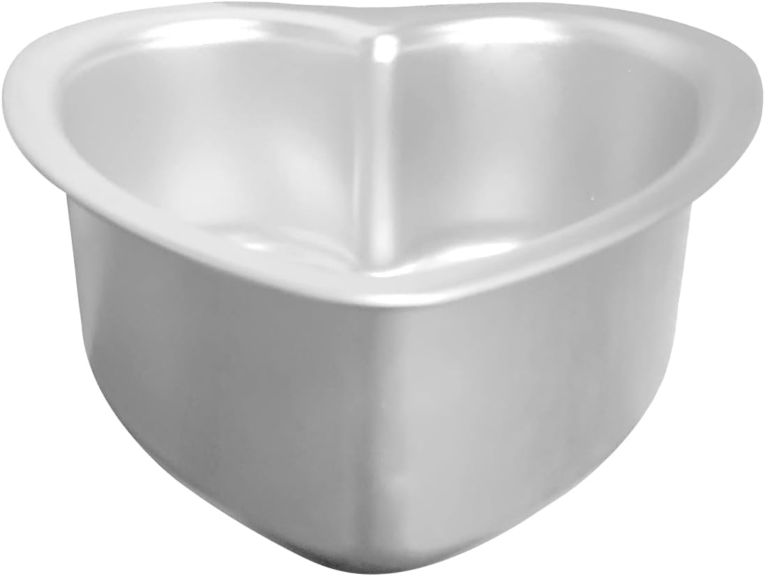 Heart Shaped Cake Pan - 6x3 Inch Aluminum Cake Tin for Weddings, Parties, and Family Occasions Make cake pans for 1-2 servings, heart-shaped small cake pan