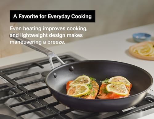 Misen Nonstick Frying Pan - Premium Skillet with PFOA-Free Coating - Ideal for Omelettes, Eggs, and Induction Cooking - Durable Aluminum Core, Warp-Resistant Design, and Oven-Safe to 450°F - 12"