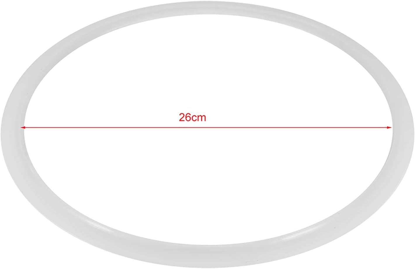 TOPINCN Silicone Sealing for Pot, Replacement Clear Silicone Gasket Sealing for Home Pressure Cooker Kitchen Tool(Diameter 26CM)