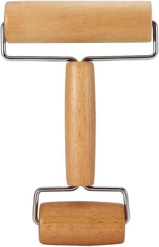Pizza Rolling Pin, Small Rolling Pin, Non-Stick Wooden Dough Roller for Pastry Tortilla Pizza Cookie Dumpling(Type 3)