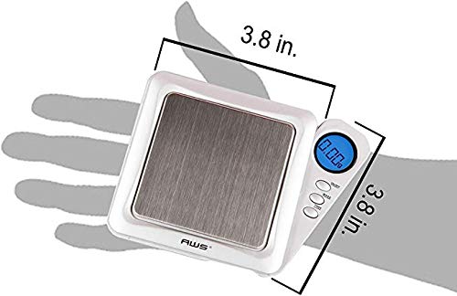 American Weigh Scales 650g x 0.1g Digital Pocket Scale 0.1g Accuracy-Blade Series | Precision Mini Scale, Small Digital Gram Scale for Kitchen, Gold, Gems & Coin Scale, Smart Digital & Compact Scale