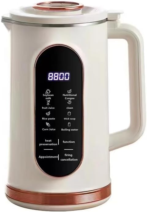 Soy Milk Maker, Nut Milk Blender Suitable For Making Plant-Based Milk, Oat Milk And Soy Milk, Featuring Self-cleaning, Heating, Oven Heating And Delayed Start Functions.