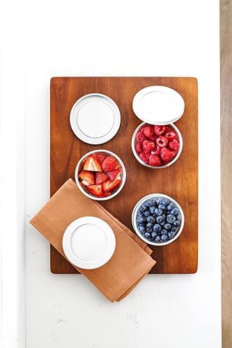 6-Piece Glass Food Storage Containers Set (3 Containers + 3 BPA-Free Lids) | 2-Cup, Leakproof | Microwave, Freezer, Oven & Dishwasher Safe | Ideal for Meal Prep & Pantry Organization