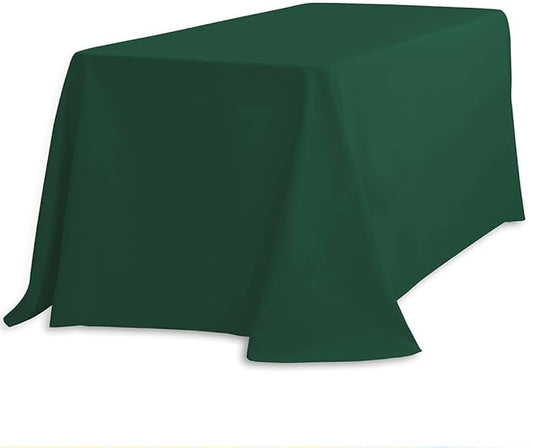 LinenTablecloth 90 x 132-Inch Rectangular Polyester Tablecloth Hunter Green