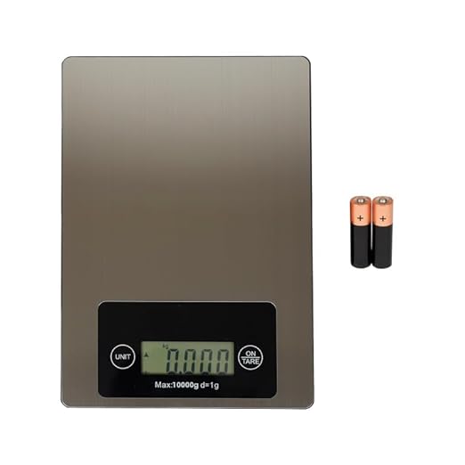 BUY IN WEB USA Large Food Scale, 22 lb (10 kg) Stainless Steel Digital Kitchen Scale for Grams and Ounces, for Dieting, Baking, Cooking, Large LCD Display