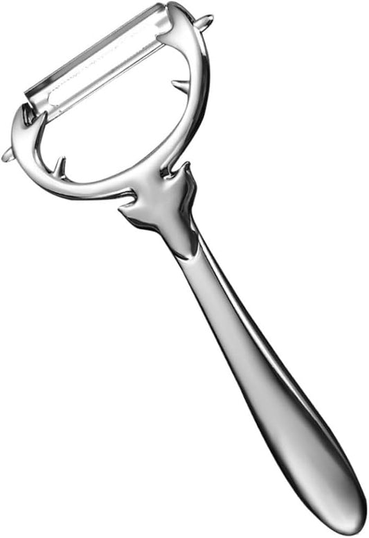 Multi-functional Zinc Alloy Vegetable Peeler Manual Grater for Potatoes Carrots Cucumbers Kitchen Tool Sturdy Design for Easy Skin Removal and Corner Digging