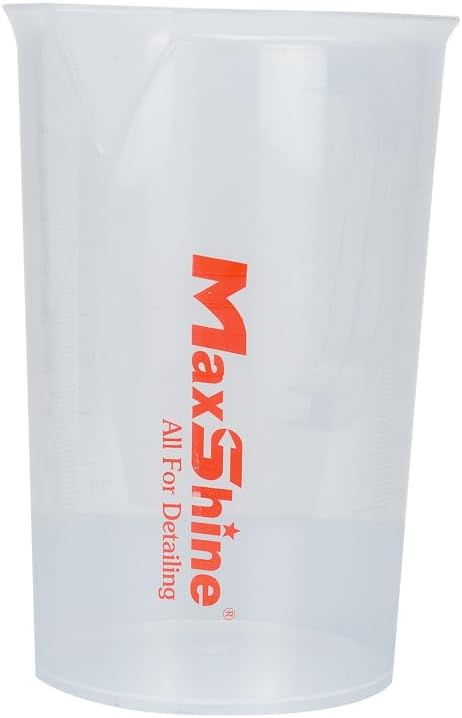 Maxshine Universal Measuring Cup 1000ml – Transparent, Chemical-Resistant Polypropylene – High-Accuracy Markings, Easy-Grip Handle – Durable & Reusable for Car Detailing Use