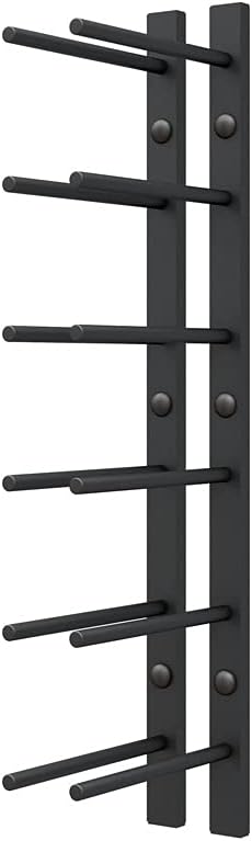 Ultra Wine Racks Cork Out Wall Mounted Wine Rack (2 Foot, Matte Black, Holds 6 Wine Bottles) - Modern & Minimalist Metal Wine Storage for Home Bar, Kitchen, Dining Room, Wine Cellar