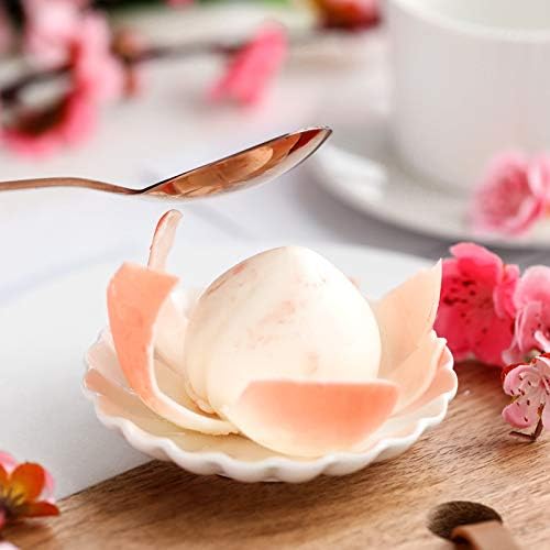 OCPO KITCHEN Peach Silicone Mold for Baking Mousse Cake, Fruit French Dessert, Pastry, Chocolate, Pudding, Jelly, Ice Cream, Cake Decoration Mold, 3D Peach Shape (8-cavity)