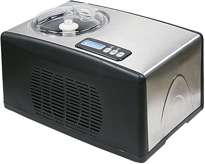 Whynter Ice Cream Maker Machine 1.6 Qt. Automatic with Built-In Compressor, LCD Digital Display & Timer, No Pre-Freezing, ICM-15LS, Stainless Steel