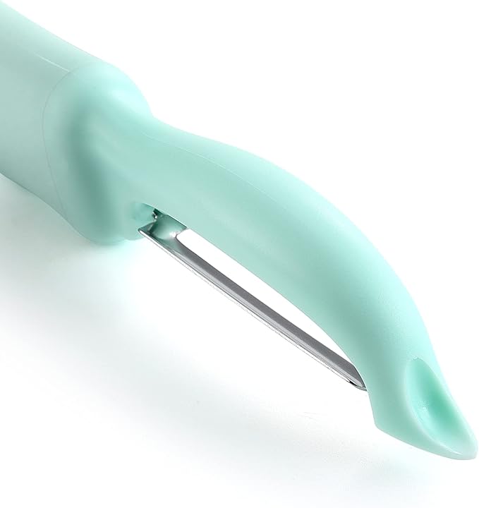 Spring Chef Premium Stainless Steel Vegetable Peeler, Dishwasher Safe Potato Peelers for Kitchen with Soft Grip Handle, Perfect for Apple, Fruit, Veggie, Carrot, Cucumber, Ginger - Set of 2 - Mint