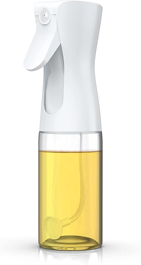 Oil Sprayer for Cooking - Olive Oil Sprayer - 200ml Glass Oil Spray Bottle in Air Fryer Accessories - Oil Dispenser for Kitchen,Air Fryer, Salad, Baking, BBQ