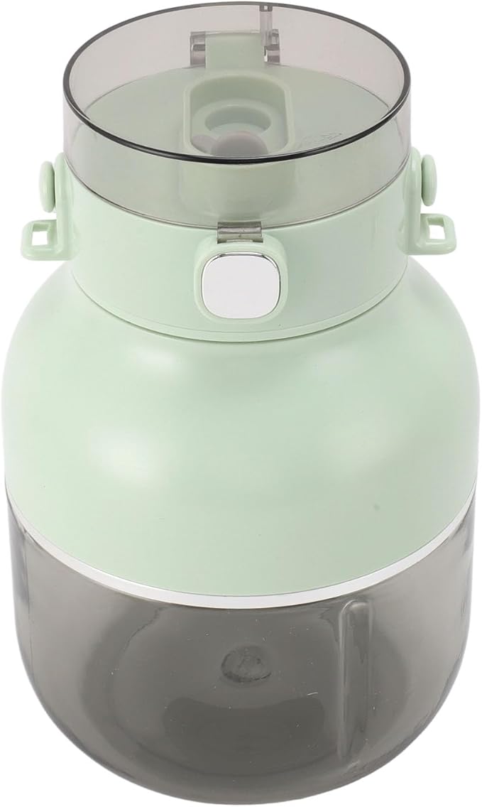 Portable Blender Cup Electric Juicer Cordless 500ML USB Rechargeable Mini Blender Cup with Straw (Green)