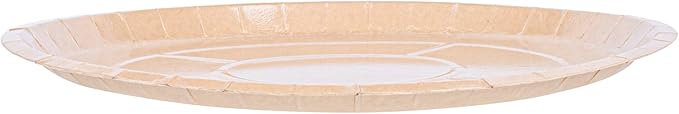 Restaurantware-Eco Pie 12 Inch Paper Pizza Trays, 50 Round Pizza Pans - Oven-Ready, Microwavable, Kraft Paper Pan For Individual Personal Pizzas, For Baking, Cooking, Bread, Meat, Or Pies