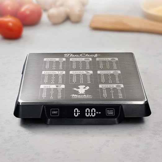 Heavy Duty Digital Kitchen/Food Scale – 33lb Capacity, 1g Accuracy, Perfect for Baking, Cooking & Meal Prep! Easy-to-Read with Large Containers. Bonus: Built in Baking Conversions! Restaurant Grade!
