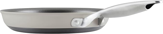 Anolon Achieve Hard Anodized Nonstick Cookware Pots and Pans Set, 9 Piece - Silver