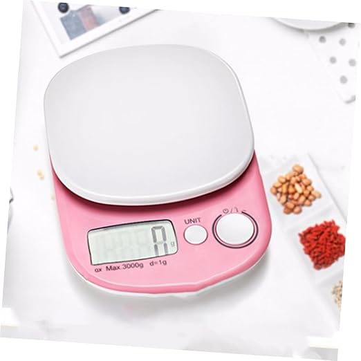 Mini Digital Kitchen Scale Precision Plastic Food Weight Scale Capacity Compact Multifunctional No Battery