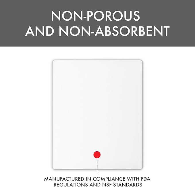 Dexas NSF Polysafe Cutting Board, 14 by 17 inches, White