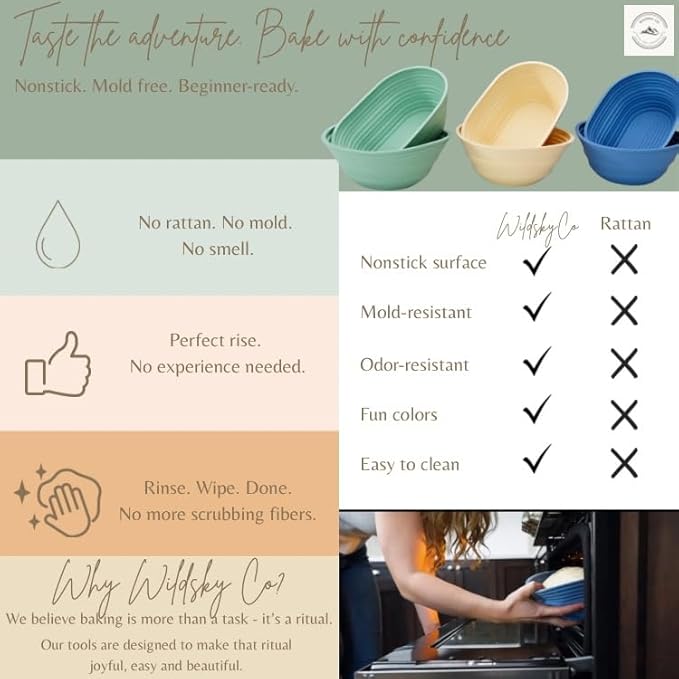 Banneton Bread Proofing Basket, Sourdough Bread Baking Supplies, Sourdough Kit, Bread Making Tools, Sourdough Banneton Basket, Sour Dough Kit, Sour Dough Tools