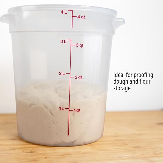 Cambro Food Storage Containers with Lids (BPA-Free) - 4 Quart Food Storage Container (2 Pack)