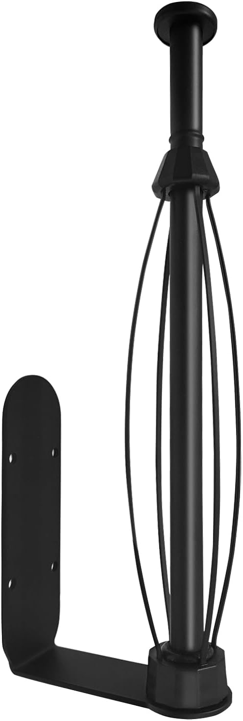 Paper Towel Holder Under Cabinet, Self-Adhesive Hanging Paper Towel Holder with Damping Effect, Under Counter Paper Roll Holder for Kitchen, Bathroom, RV