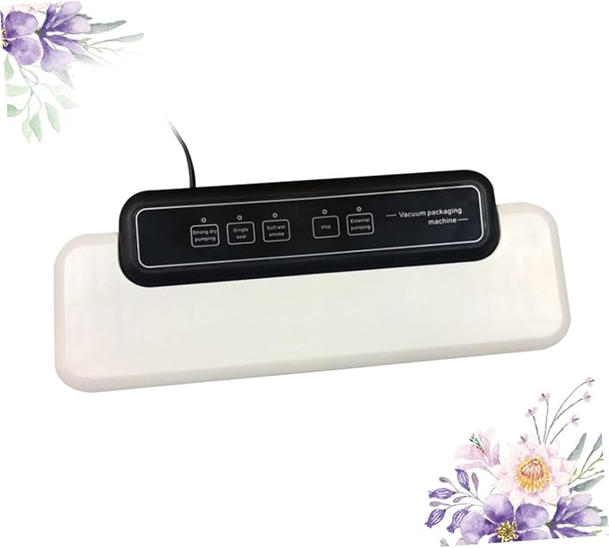 Automatic Household Vacuum Sealer Machine Small Full-automatic Food Packaging with Bags Portable Kitchen Sealing for Fruits Vegetables Cheese Bread US Plug