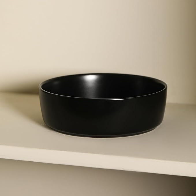 Stone Lain Eden 4-Piece Pasta Bowl Set Stoneware, Black