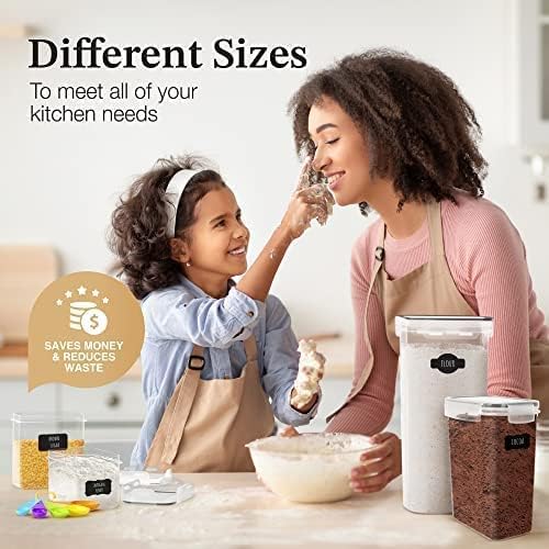 Chef's Path Airtight Food Storage Container Set with Lids - Superior Variety Pack of 36 for Kitchen & Pantry Organization, BPA Free Kitchen Storage Containers for Cereal, Flour &, Sugar