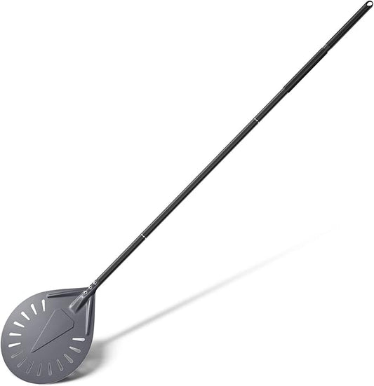 Aluminum Turning Pizza Peel, 9 Inch Pizza Turning Peel with Detachable 33 or 48 Inch Long handle, Luxury Pizza Paddle for Baking Homemade Pizza Bread