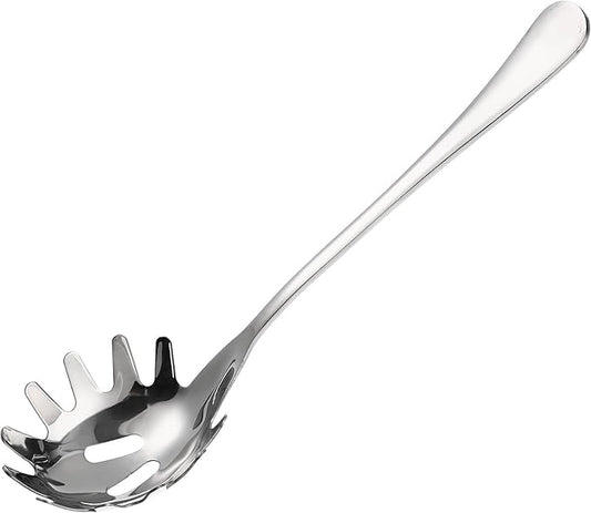Stainless Steel Pasta Server Metal Spoon Spaghetti Spoon Ramen Soup Server Pasta Serving Supplies