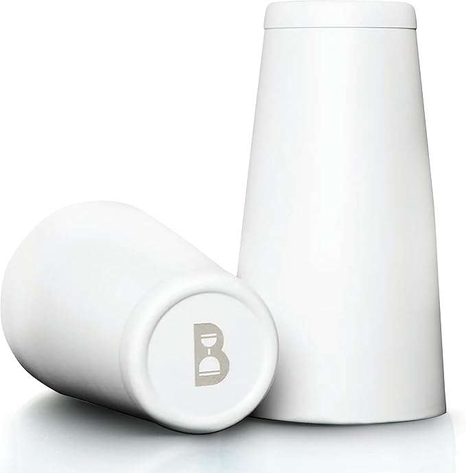 Bull in China 2-Piece Cocktail Shaker Matte White – 28 oz Weighted Shaker & 18oz Weighted Cheater Tin, Professional Grade Bar Shaker, Premium Cocktail Shaker Set for Professional & Home Bartenders