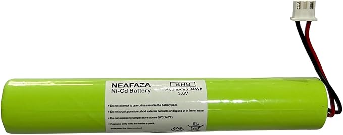 3.6V 1400mAh Ni-Cd Battery Replacement Compatible with Hurricane Spin Brush Scrubber Mop Cleaner Spin-Scrubber (1 Pack)