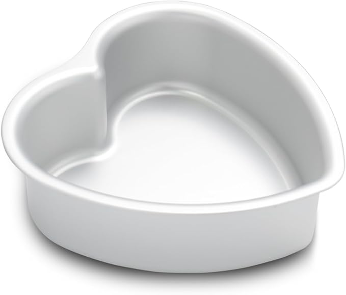 7 × 3 Inch heart cake pan, Aluminum Heart Cake Mold,Small Cake Pans, Heat Resistant Baking Cake Tins for Wedding, Party, Family Occasions, Chocolate. (7 × 3 Inch heart cake pan)