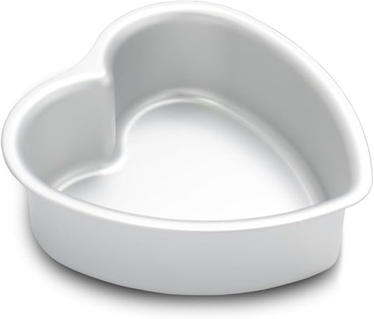 7 × 3 Inch heart cake pan, Aluminum Heart Cake Mold,Small Cake Pans, Heat Resistant Baking Cake Tins for Wedding, Party, Family Occasions, Chocolate. (7 × 3 Inch heart cake pan)