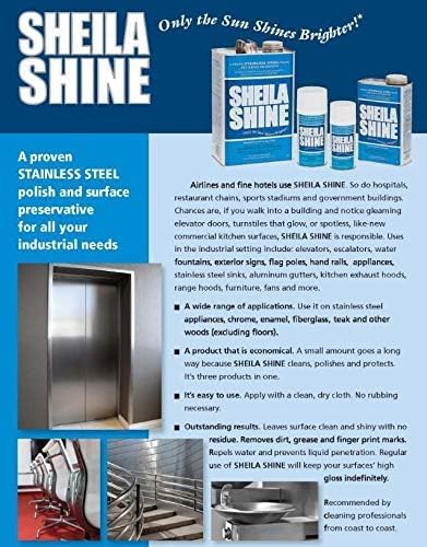 12 x 10oz Stainless Steel Cleaner and Polish - Removes Grease, Fingerprint & Watermark - Kitchen Appliances, Refrigerators, Sinks, Ovens & Grills - Streak Free Shine - Stainless Steel Sprays Cleaner