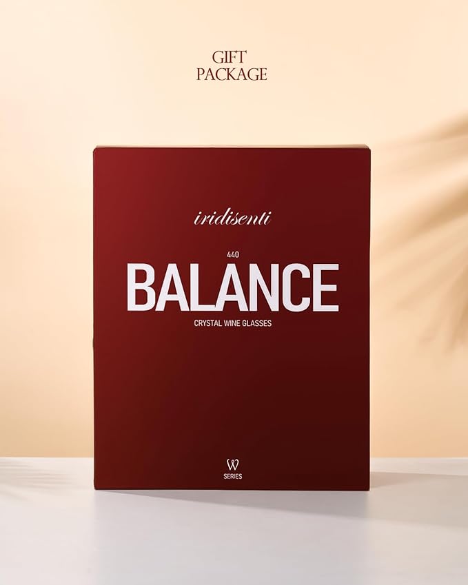 White Wine Glasses Set of 6, 15oz Crystal Wine Glasses for Red, White Wine, Long Stem Crystal Glasses with Unique Bottom Design, 440ml