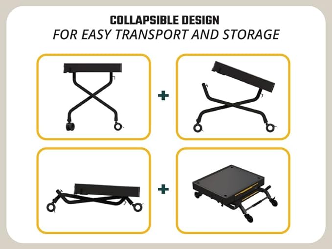 HALO Outdoor Cart | Portable Outdoor Countertop Grill Cart | Drop Down Drawer Storage | Collapsible | Tank Storage