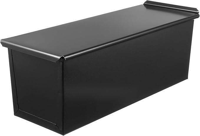 Luxshiny Pullman Loaf Pan with Lid: Non-Stick Bread Toast Box Mold with 5 Holes Design for Homemade Bread - 1.65LB Dough Capacity