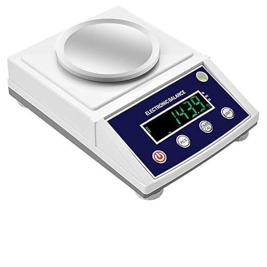 Hochice High Precision Lab Gram Counting Scale Scientific Analytical Laboratory Balance Digital Electronic Scale Jewelry Scales 1000gx0.01g Accurate with RS232 Port&Windshield