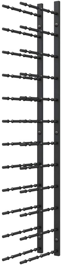 Ultra Wine Racks Wall Mounted Label-Out Wine Racks (4 Foot 3 Deep, Matte Black, 36 Wine Bottles) - Modern Metal Wine Storage, for Home Bar, Kitchen, Dining Rooms, & Wine Cellars