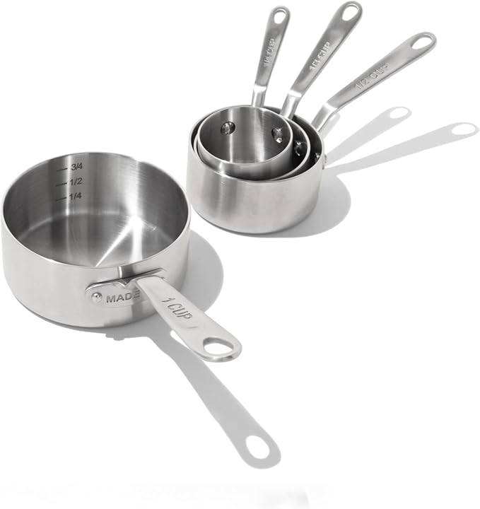 Made In Cookware - Measuring Cup Set - Stainless Steel - Stackable - Dishwasher Safe