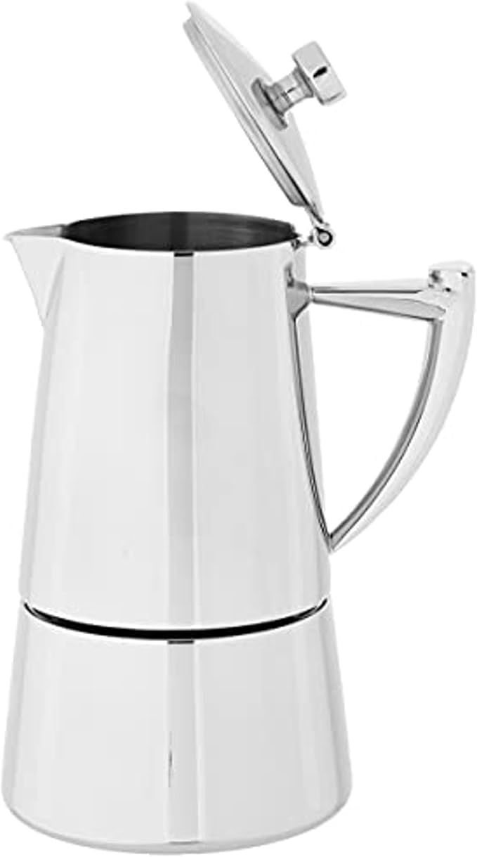 Cuisinox COF-10R Roma 10-Cup Stainless Steel Stovetop Moka Espresso Maker