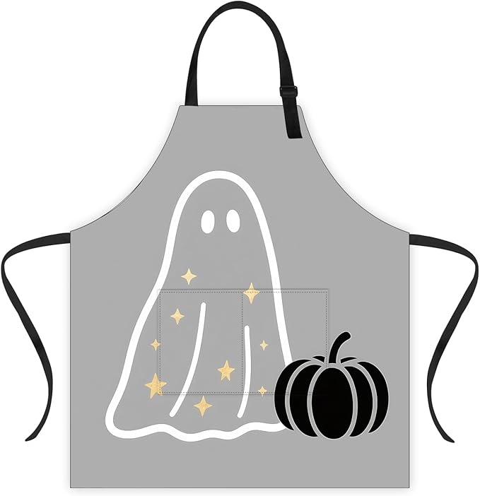 Halloween Apron Home Kitchen Cooking Baking Gardening for Women Men with Pockets waterproof 32x28 inch