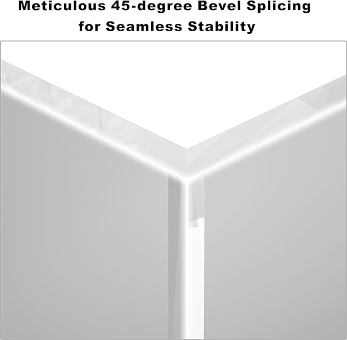 HELPLEX Clear Acrylic Guest Towel & Napkin Holder - Waterproof Splash-Proof Vertical Design for Bathroom, Kitchen, Dining Table - Home Hotel Office Organizer (2-Pack)