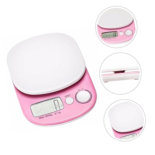 Mini Digital Kitchen Scale Precision Plastic Food Weight Scale Capacity Compact Multifunctional No Battery