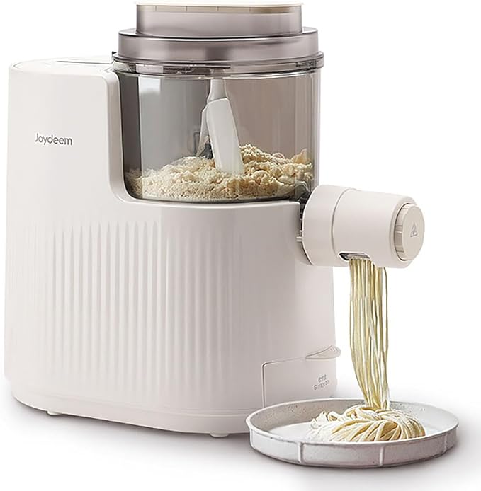 Joydeem Electric Pasta Maker Machine, Automatic Noodles Maker with Dough Making Function, 7 Discs, 750g/26.5Oz, JD-NL21