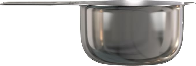 Color Up ¾ Cup Pet Food Scoop – Stainless Steel Dog Food Scoop Cup (12 Tbsp) – Heavy-Duty, Rust-Resistant Measuring Scoop for Dogs, Cats, Birds & Rabbits – Ideal for Dry Food & Treats