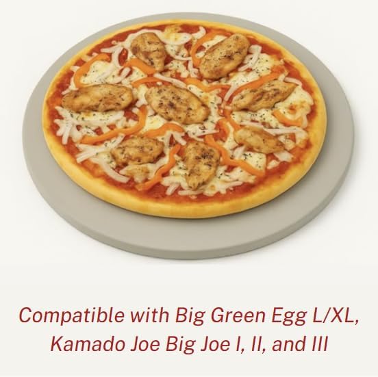 Pizza Stone 20 inch, Extra Large Pizza Stone for Grill, Compatible with Kamado Grill, Big Green Egg Pizza Grill Stone Large,Heat Resistant up to 1,472°F