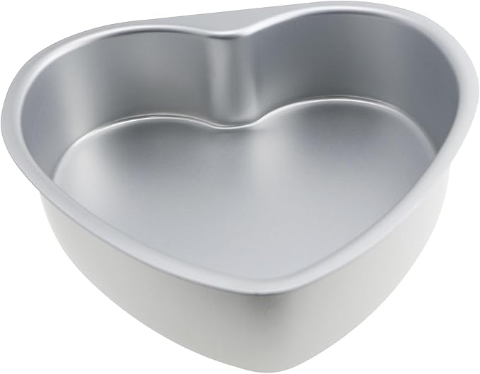 QAZXCDEW- Heart Shaped Cake Pan Heart Cake Mold 8inch Aluminum Cake Pans For Valentine's Weddings Birthday Party-1pcs